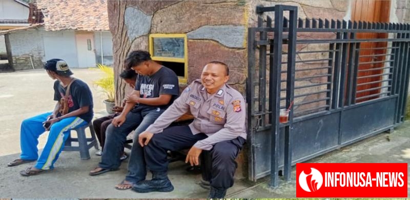 Dalam Giat Sosialisasi TPPO, Bhabinkamtibmas Ajak Masyarakat Waspada Bujuk rayu OknumSponsor Ilegal