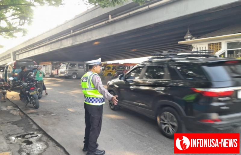 Gatur Pagi Polsek Cikampek Cegah Kemacetan