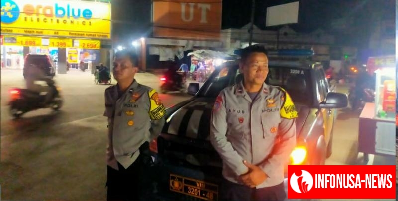 Patroli Prekat Yang Dilaksanakan Anggota Polsek Rengasdengklok, Guna Mencegah Gukamtibmas