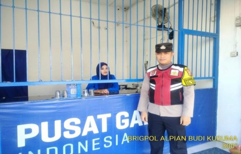 Kunjungi Pusat Gadai Gempol Patroli Prekat Polsek Banyusari di Siang Hari