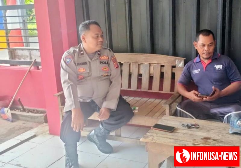 Anggota Polsek Pakisjaya Sosialisasi Karhutla Sambangi Warga Berupaya Menciptakan Kondusifitas Agar Ikut Serta Menjaga Harkamtibmas
