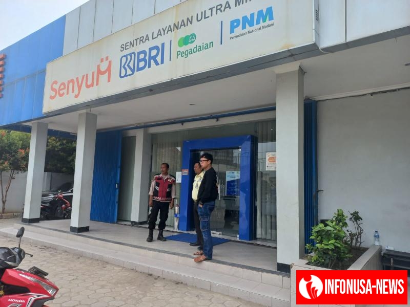 Upaya Anggota Polsek Batujaya Sambangi Scurity Bank BRI Unit Batujaya