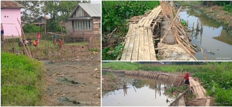 Proyek Talud di Ogan Baru Masih Misteri, Lurah Hanya Tau Ada Kegiatan