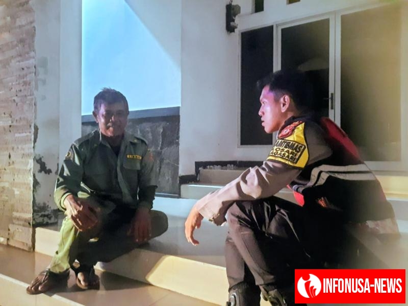 Upaya Pak Bhabinkamtibmas Polsek Telagasari Gencar Lakukan Siskamling Bersama Warga Untuk Antisipasi Gukamtibmas