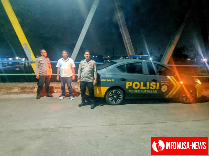 Upaya Polisi Cegah Gangguan Kamtibmas Polsek Purwasari Polres Karawang Tingkatkan Kegiatan Patroli