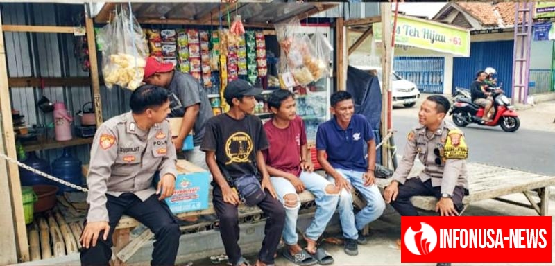 Bhabinkamtibmas Polsek Rengasdengklok Berikan Pemahaman Kepada Masyarakat Bahaya TPPO
