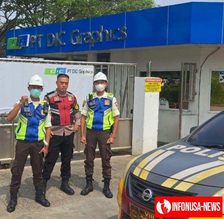 Patroli Polsek Klari Sambangi Security, Sampaikan Pesan Kamtibmas di Lingkungan Perusahaan