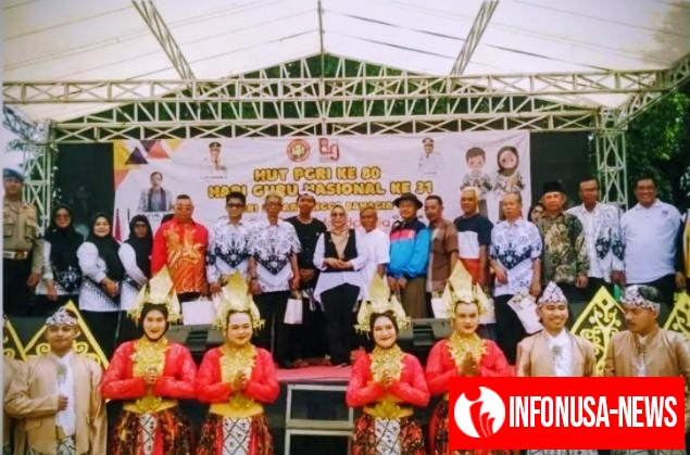 Ketua PGRI Cabang Kotabaru Junaedi, S.Pd Apresiasi Momentum HUT PGRI ke-80 & Hari Guru Nasional ke-25, Purna Bakti Raih Penghargaan