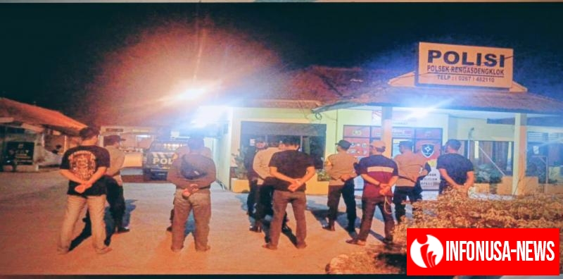 Polsek Rengasdengklok Gelar Apel dan Patroli KRYD, Guna Mencegah Gukamtibmas di Malam Akhir Pekan