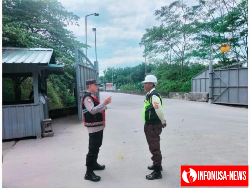 Polisi Samapta Lakukan Patroli Prekat, Sasar Keamanan di Lokasi Pabrik Juishin, Pangkalan