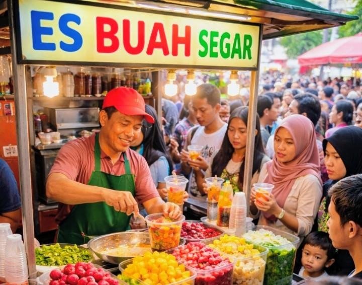 Senja Ramadan di Taman Senopati, Berkah Takjil dan Hangatnya Silaturahmi Warga Cikampek
