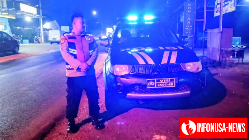 Polsek Telagasari Lakukan Patroli Malam Untuk Cegah Gukamtibmas