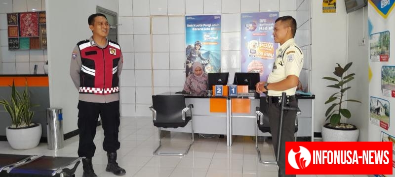 Guna Antisifasi C3 dan Guankamtibmas, Personil Polsek Tempuran Res Karawang, Periksa Fasilitas Perbankan.