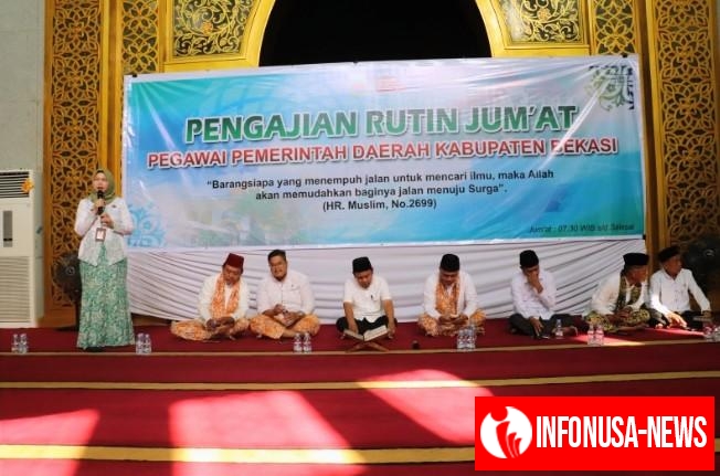 Lewat Pengajian Rutin, Pj Sekda Kabupaten Bekasi Ida Farida Tegaskan ASN Berikan Public of Service Cepat Tanpa Mempersulit