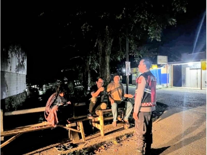 Cegah Aksi C3, Polsek Pangkalan Rutin Laksanakan Patroli Perintis di Pertigaan Tegalloa