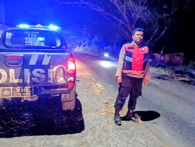 Polsek Telagasari Gencar Laksanakan Patroli Malam, Cegah Gukamtibmas di Wilayah Perbatasan