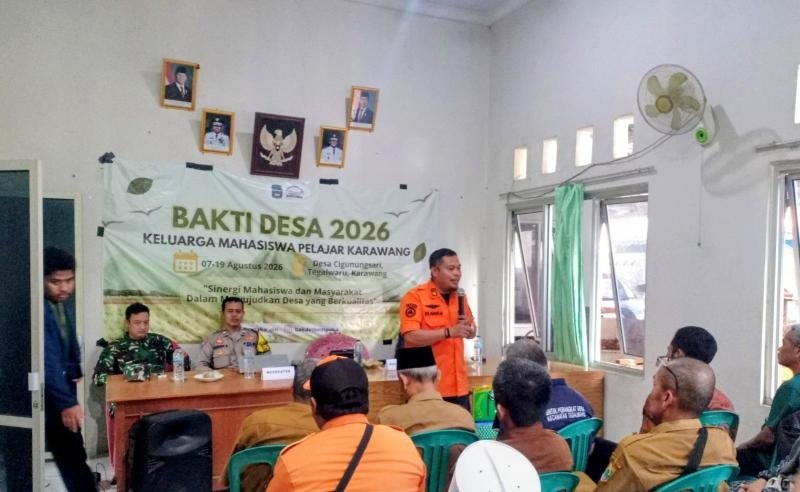 Bhabinkamtibmas Polsek Tegalwaru Hadiri Seminar dan Sosialisasi Mitigasi Bencana BPBD dan UIN Bandung