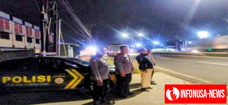 Upaya Cegah Gangguan Kamtibmas Dimalam Hari Polsek Purwasari Kembali Tingkatkan Kegiatan Patroli
