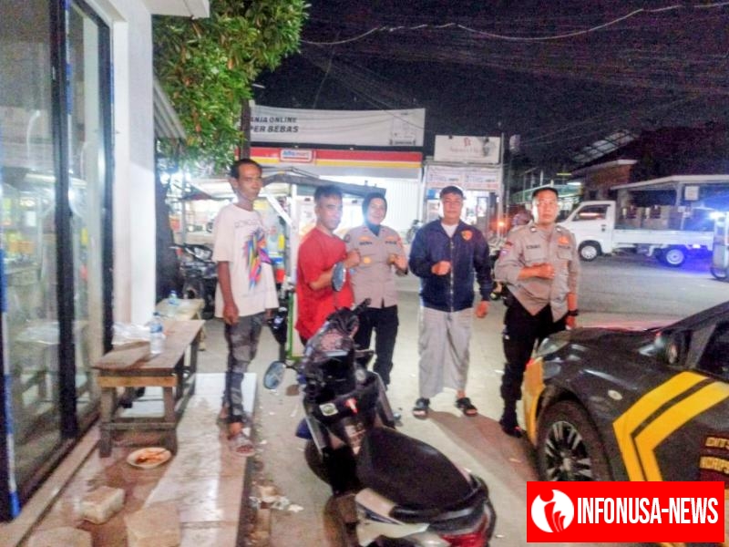 Cegah Gangguan Kamtibmas Polsek Purwasari Polres Karawang Tingkatkan Kegiatan Patroli