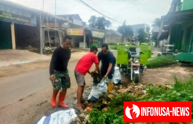 Kepedulian Terhadap Lingkungan Kembali Ditunjukkan Oleh Kades Cibogo Hilir Asep Heryanto Terjun Langsung Atasi Sampah di Saluran Got