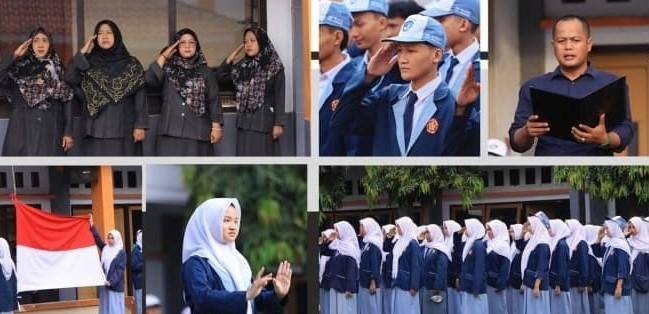 Upacara Bendera Jadi Momentum Kebangkitan Semangat di SMK Tri Mitra Kotabaru