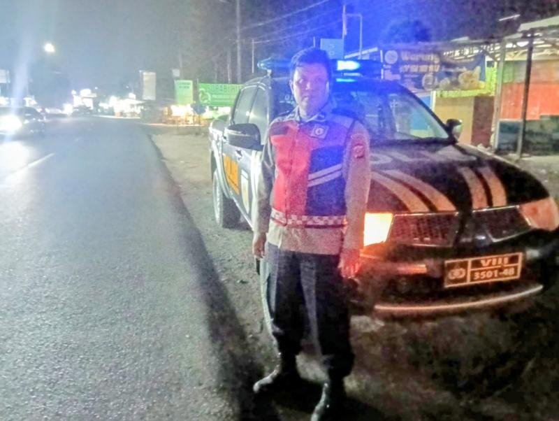Cegah Kejahatan Malam, Patroli Polsek Telagasari Laksanakan Patroli di Wilayah Rawan