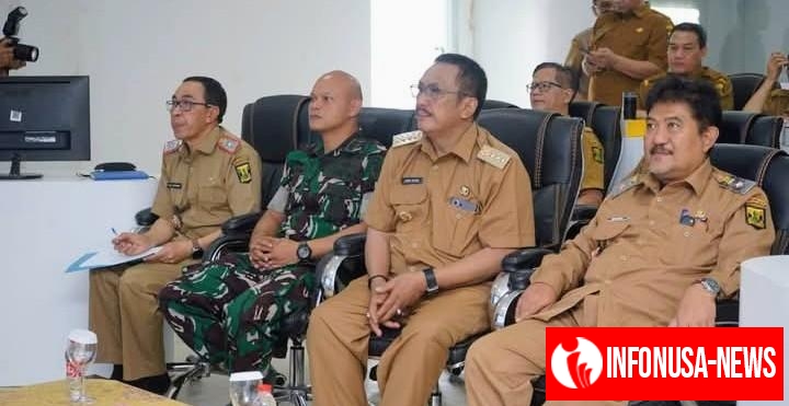 Bupati Sukabumi Bersama Sekda & Forkopimda  Ikuti Rakor Pengendalian Inflasi Tahun 2025