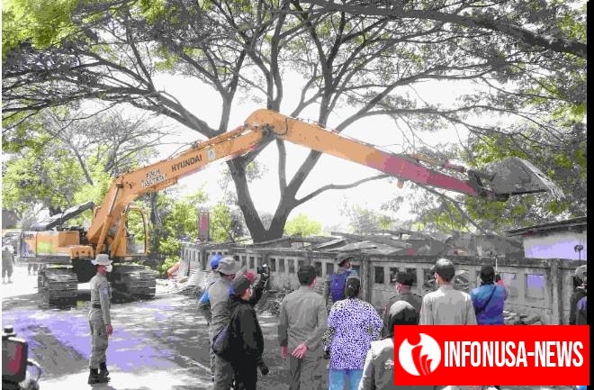 Sebanyak 172 Bangunan Liar di Bantaran Kalimalang di Tertibkan Pemkab Bekasi 
