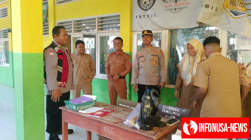 Kapolsek Batujaya himbau Pelajar agar tidak ikut Aksi Demo di Sekolah SMA Mathlaul Anwar Telukambulu