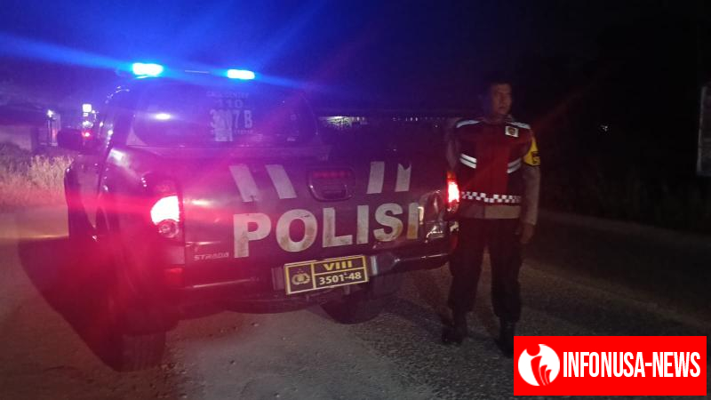 Patroli Polsek Telagasari Jaga Lingkungan Perbatasan Antisipasi Gukamtibmas Malam