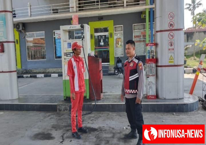 Upaya Cegah Tindak Kriminalitas di Wilkum Binaan, Kunjungi SPBU Prekat Polsek Banyusari Berikan Rasa Aman