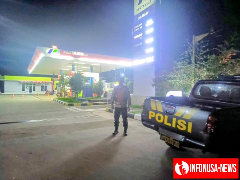 Personil Polsek Tempuran Sambangi SPBU, Ciptakan Rasa Nyaman dan Aman kepada Warga Masyarakat Saat Mengisi Bahan Bakar