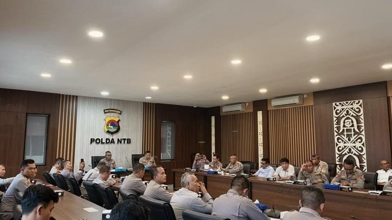 Rakor Bersama Mabes Polri, Polda NTB Matangkan BKO Personel Pengamanan MotoGP