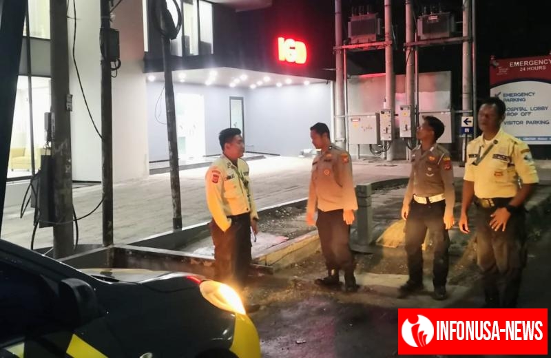 Patroli Rutin Polsek Cikampek Pesan Kantibmas Security Rumah Sakit SMC Antisipasi Gukantibmas