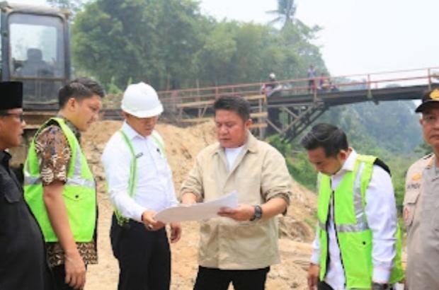 Gubernur Sumsel Herman Deru Groundbreaking Jembatan Air Arisan Medang di Oab Ogan Ilir