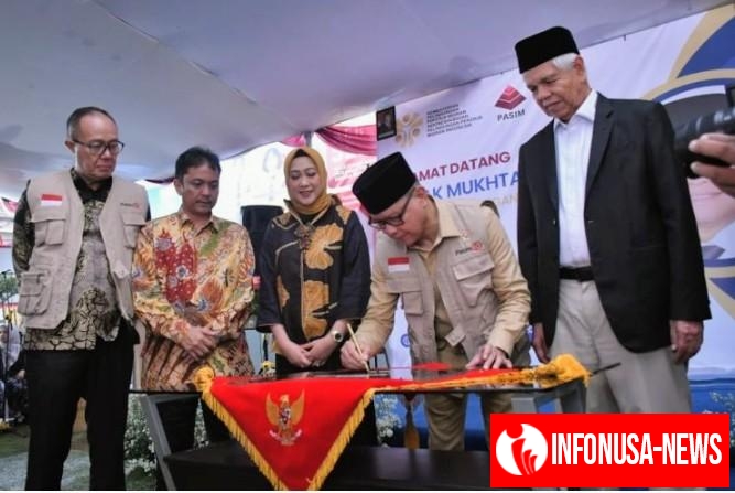 Menteri P2MI Mukhtarudin Resmikan Pasim Go Migrant Center di Kelurahan Sudajaya Hilir Kecamatan Baros Kota Sukabumi