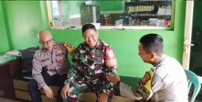 Sinergitas TNI dan Polri, Bhabinkamtibmas Polsek Rengasdengklok Sambangi Makoramil 0404 Rengasdengklok