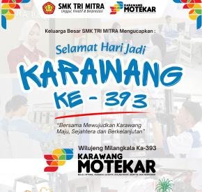 Keluarga Besar SMK Tri Mitra Ucapkan Hari Jadi Karawang ke-393, Dorong Semangat Generasi Muda untuk Karawang MOTEKAR
