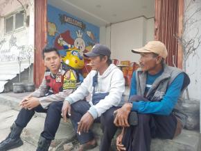 Bhabinkamtibmas Polsek Telagasari Sampaikan Pesan Kamtibmas Antisipasi C3