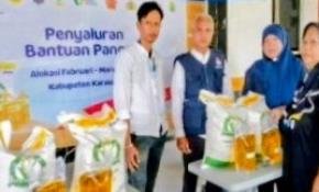 Pastikan Tepat Sasaran, Pemerintah Kecamatan Cikampek Kawal Penyaluran Bantuan Pangan