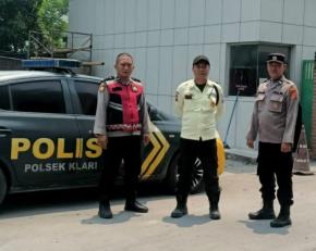 Pastikan PT. Condord Kondusif, Personil Polsek Klari Lakukan Patroli Himbau Kamtibmas Kepada Security