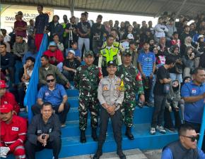 Sinergitas Personel TNI-Polri, Pam Sepak Bola 23rd KIIC Sport Turnament 2025