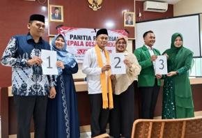 Tiga Calon Kades Pamekaran Resmi Kantongi Nomor Urut, Warga Diharapkan Jaga Persatuan