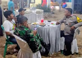 Sinergitas TNI Polri, Himbau Warga Desa Cibalongsari Bersama Sama Jaga Kamtibmas