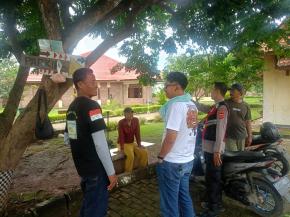 Anggota Polsek Batujaya Antisipasi GU Kamtibmas di Tempat Wisata Museum Candi Jiwa Batujaya melalui kegiatan Patroli Prekatnya