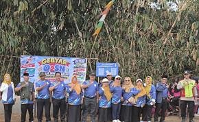 Personil Polsek Tegalwaru Giat Pengamanan Pelaksanaan O2SN Tingkat SD di Lapang Pasir Pogor, Wargasetra