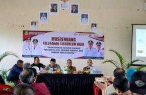 Kelurahan Cibeureum Hilir Kota Sukabumi Pengerukan Sungai Cigepeng Menjadi Salah Satu Usulan Prioritas dalam Musrenbang