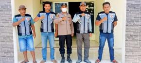 Berikan Himbauan Kamtibmas Kepada Anggota Linmas Desa Telukjaya
