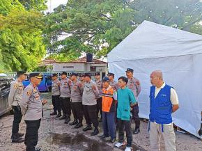 Kapolsek Rengasdengklok, Pimpin Apel dan Pengamanan Ops Lilin Lodaya 2026 di Pos Pam Tanjungpura Karawang