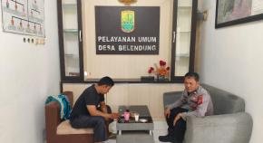 Sosialisasi Kamtibmas di Kantor Desa Belendung dilaksanakan Oleh Bhabinkamtibmas Polsek Klari